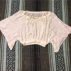 Hollister cropped blouse